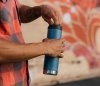 Kubek termiczny Klean Kanteen TKWide 592 ml Cafe Cap real teal granatowy